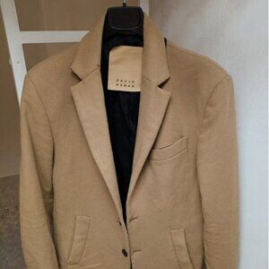 David Naman Wool Jacket, Camel Color, Size 48